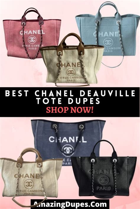 chanel deauville tote bag dupe|chanel deauville inspired tote.